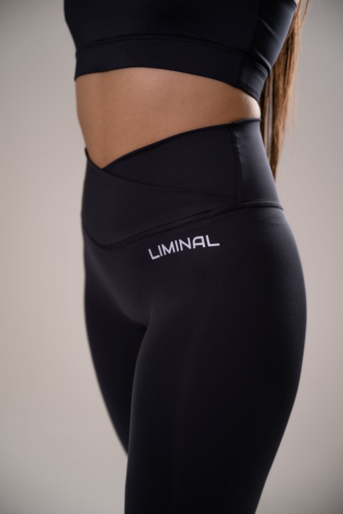 Legging Waves Negro - Sin bolsillos
